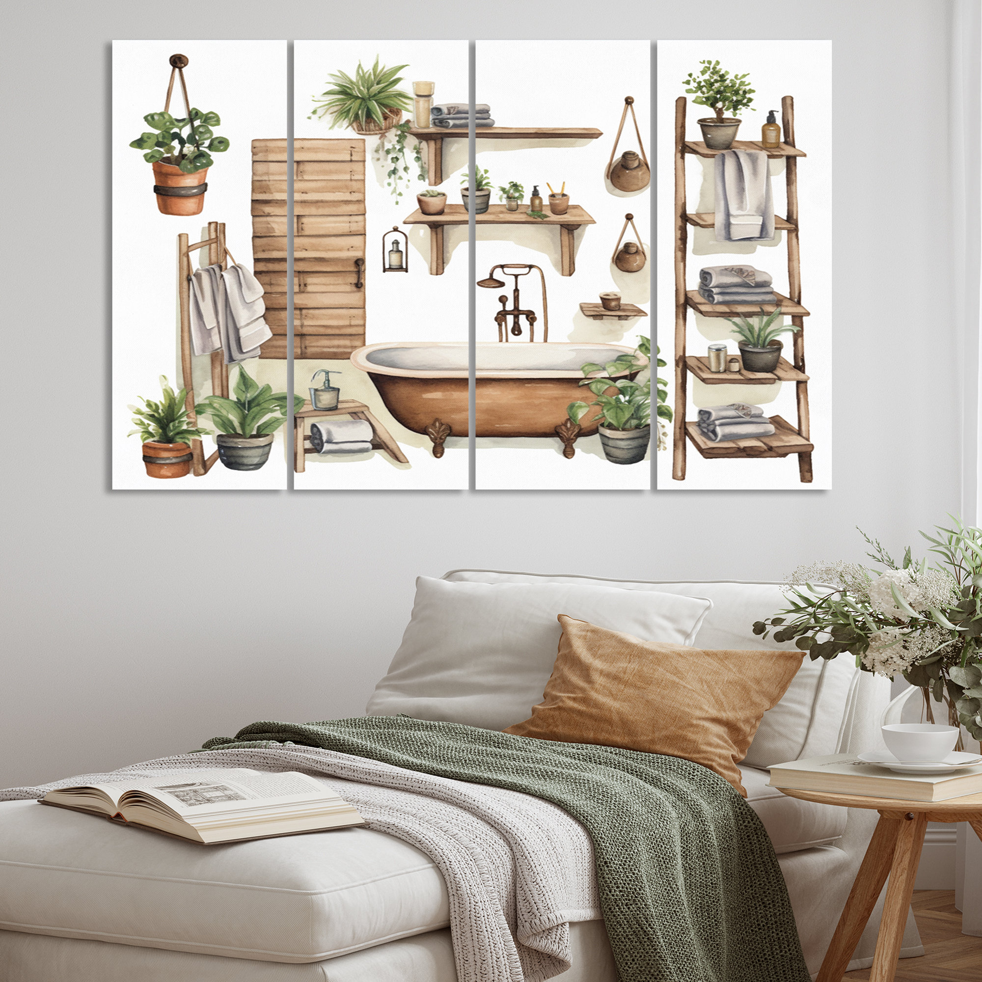 Bay Isle Home™ Natural Bathroom Decor XIII - Bathroom Wall Decor - 4 ...